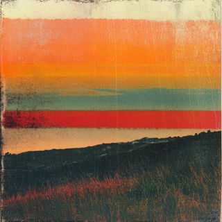 Plumeplate style, Midjourney V6.1: realistic landscape photograph of quiet dawn