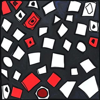 Mistocollage style, Midjourney V6.1: creative pattern composition