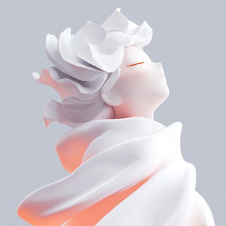 Ceremosaic style, Midjourney V6.1: abstract 3D render