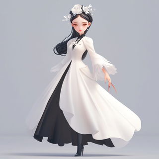 Ceremosaic style, Midjourney V6.1: haute-couture fashion outfit