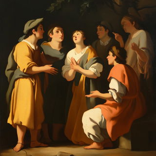 Ceremosaic style, Midjourney V6.1: classical 18th-century oil painting