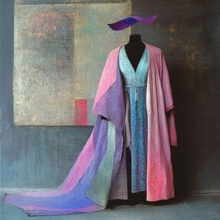 Blackline Meridian style, Midjourney V6.1: haute-couture fashion outfit