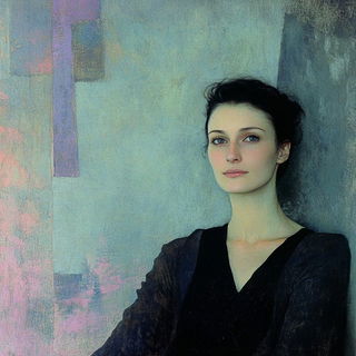 Blackline Meridian style, Midjourney V6.1: photographic portrait of female protagonist