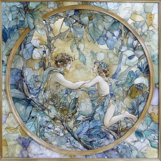 Hachurascape style, Midjourney V6.1: classical 18th-century oil painting