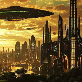 Tidechromism style, Midjourney V6.1: cinematic shot from sci-fi movie