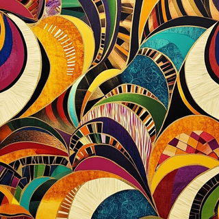 Tidechromism style, Midjourney V6.1: creative pattern composition