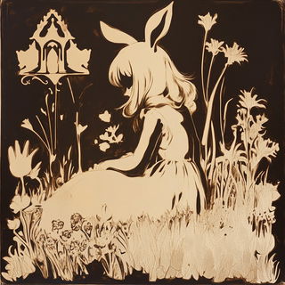 Escutcheon Fracture style, Midjourney V6.1: retro fairy-tale illustration