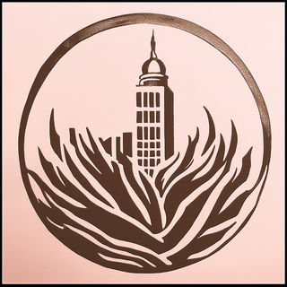 Escutcheon Fracture style, Midjourney V6.1: bold minimalist logo design for Istanbul city municipal services