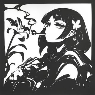 Escutcheon Fracture style, Midjourney V6.1: black-and-white manga comic strip