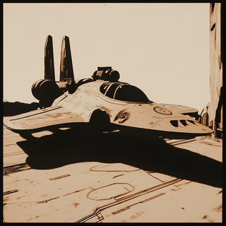 Escutcheon Fracture style, Midjourney V6.1: cinematic shot from sci-fi movie