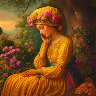 Kaleidobind style, Midjourney V6.1: classical 18th-century oil painting