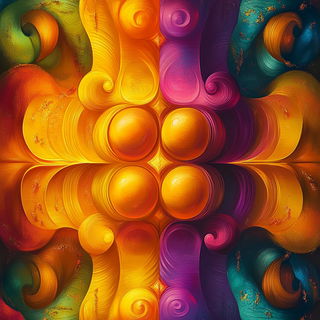 Kaleidobind style, Midjourney V6.1: creative pattern composition