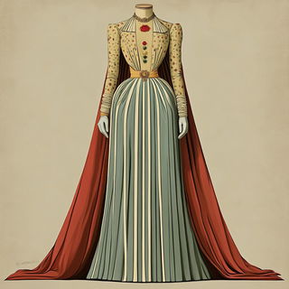 Cinderbond style, Midjourney V6.1: haute-couture fashion outfit