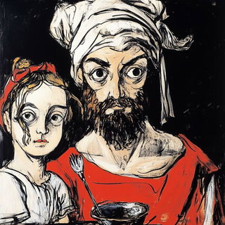 Pastoral Maskwater style, Midjourney V6.1: classical 18th-century oil painting
