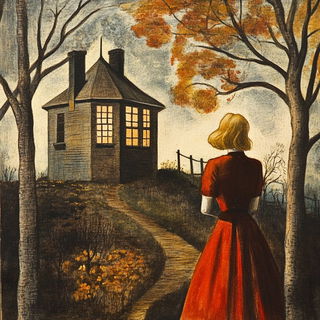 Burinquiet style, Midjourney V6.1: retro fairy-tale illustration