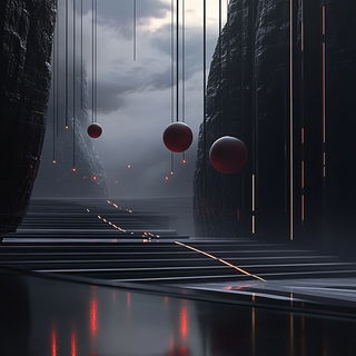 Pixelplane Chromatics style, Midjourney V6.1: abstract 3D render