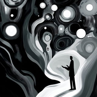Pointillaria style, Midjourney V6.1: editorial illustration for popular scientific magazine cover