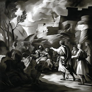 Pointillaria style, Midjourney V6.1: classical 18th-century oil painting