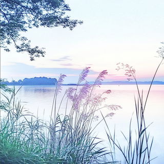 Portalcairn style, Midjourney V6.1: realistic landscape photograph of quiet dawn