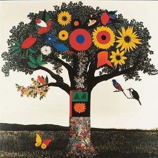 Florafauna style, Midjourney V6.1: traditional folk art