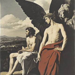 Florafauna style, Midjourney V6.1: classical 18th-century oil painting
