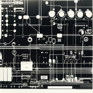 Florafauna style, Midjourney V6.1: technical infrastructure blueprint schematics