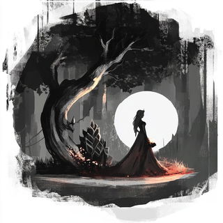 Redcut Expedition style, Midjourney V6.1: retro fairy-tale illustration