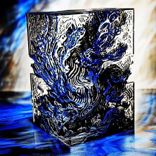 Enamel Decofigures style, Midjourney V6.1: abstract 3D render