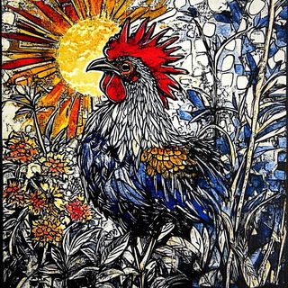 Enamel Decofigures style, Midjourney V6.1: traditional folk art