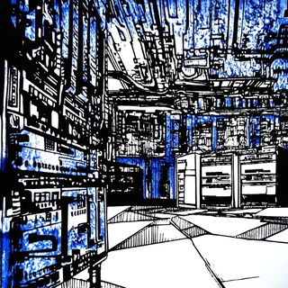 Enamel Decofigures style, Midjourney V6.1: technical infrastructure blueprint schematics