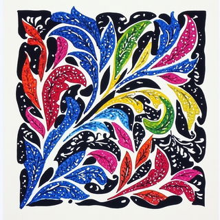 Ruinfiber style, Midjourney V6.1: creative pattern composition