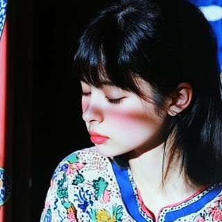 Ruinfiber style, Midjourney V6.1: photographic portrait of female protagonist