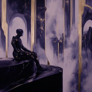 Neon Guttercut style, Midjourney V6.1: cinematic shot from sci-fi movie