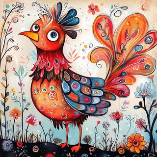 Teal Threshold style, Midjourney V6.1: traditional folk art