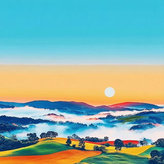 Cliff Reliquary style, Midjourney V6.1: realistic landscape photograph of quiet dawn