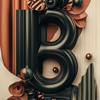 Forgevoid style, Midjourney V6.1: typographic composition with large letters