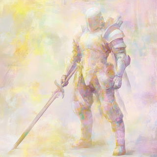 Backwash Verdure style, Midjourney V6.1: concept art character design of retropunk steam knight