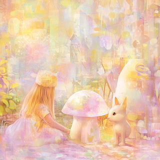 Backwash Verdure style, Midjourney V6.1: retro fairy-tale illustration