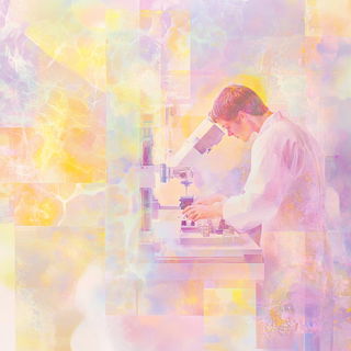 Backwash Verdure style, Midjourney V6.1: editorial illustration for popular scientific magazine cover
