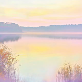 Backwash Verdure style, Midjourney V6.1: realistic landscape photograph of quiet dawn