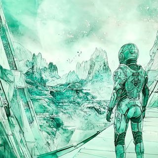 Sylvaballet style, Midjourney V6.1: cinematic shot from sci-fi movie