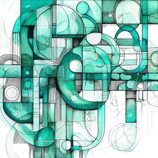 Sylvaballet style, Midjourney V6.1: typographic composition with large letters