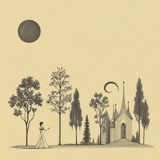 Cinemetallurgy style, Midjourney V6.1: retro fairy-tale illustration
