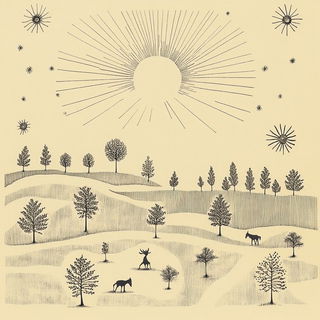 Cinemetallurgy style, Midjourney V6.1: traditional folk art
