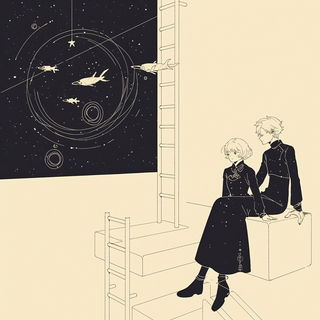 Cinemetallurgy style, Midjourney V6.1: black-and-white manga comic strip