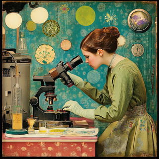 Voidneedle style, Midjourney V6.1: editorial illustration for popular scientific magazine cover