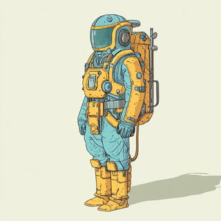 Papyrasaura style, Midjourney V6.1: concept art character design of retropunk steam knight