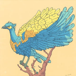 Papyrasaura style, Midjourney V6.1: traditional folk art
