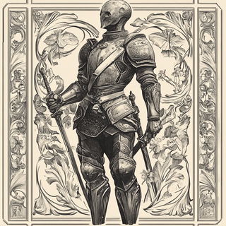 Jungle Chromarabesque style, Midjourney V6.1: concept art character design of retropunk steam knight