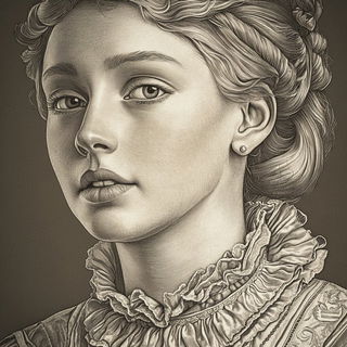 Jungle Chromarabesque style, Midjourney V6.1: photographic portrait of female protagonist